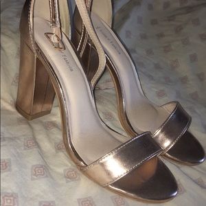Rose gold heels